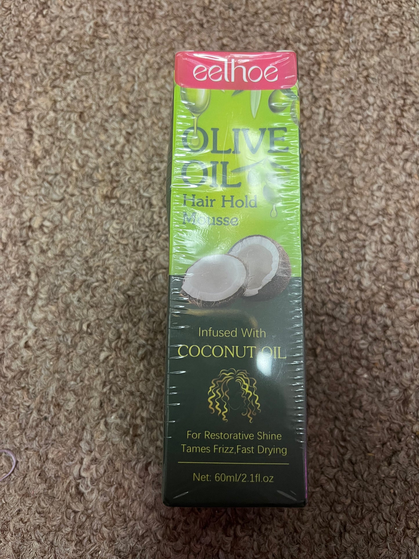 Olive oil hair hold mousse