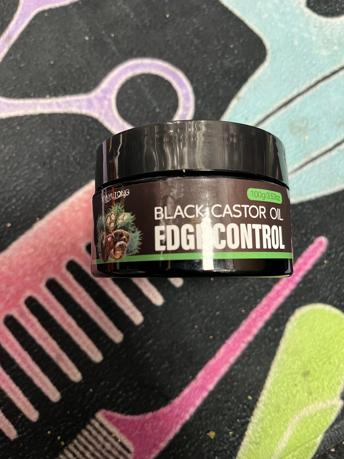 Black castor oil edge control