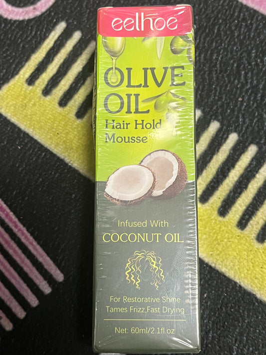 Olive oil hair hold mousse